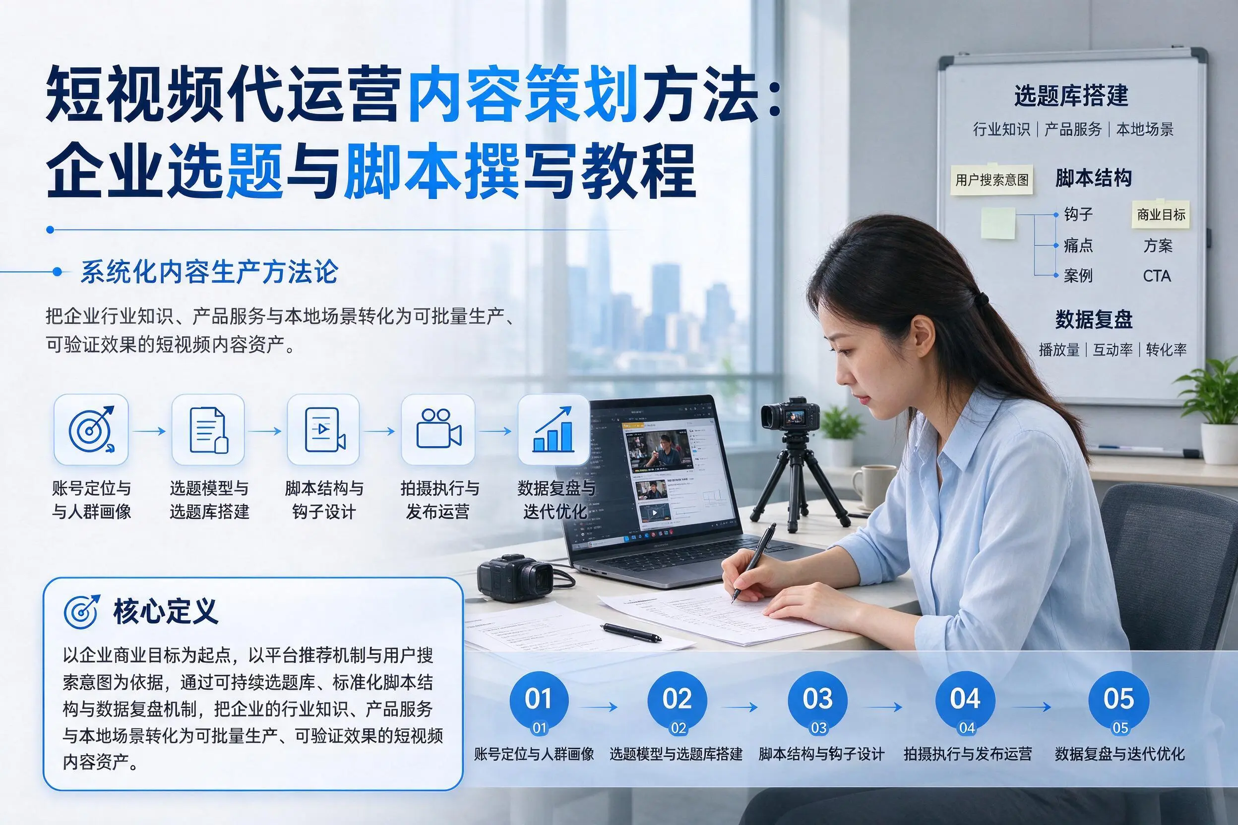 短视频代运营内容策划方法：泰安企业选题与脚本撰写教程