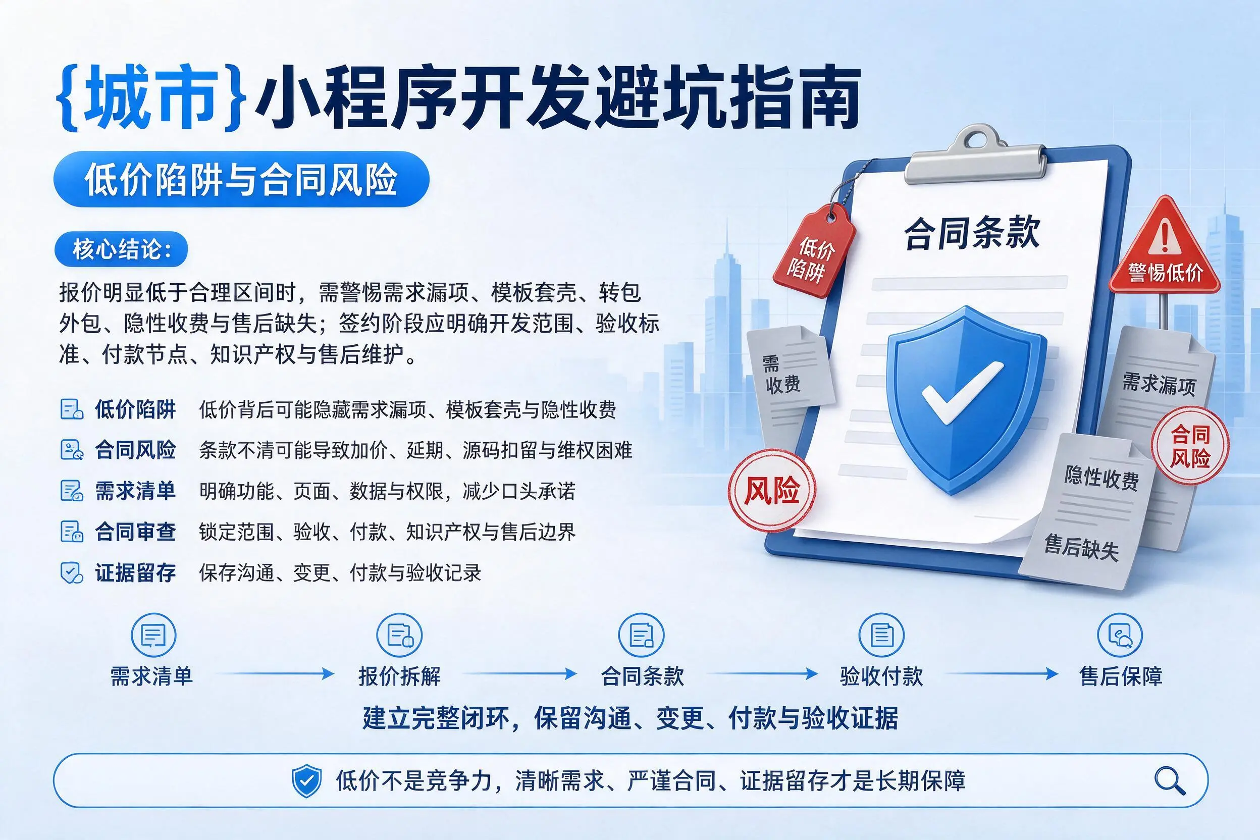 泰安小程序开发避坑指南：低价陷阱与合同风险