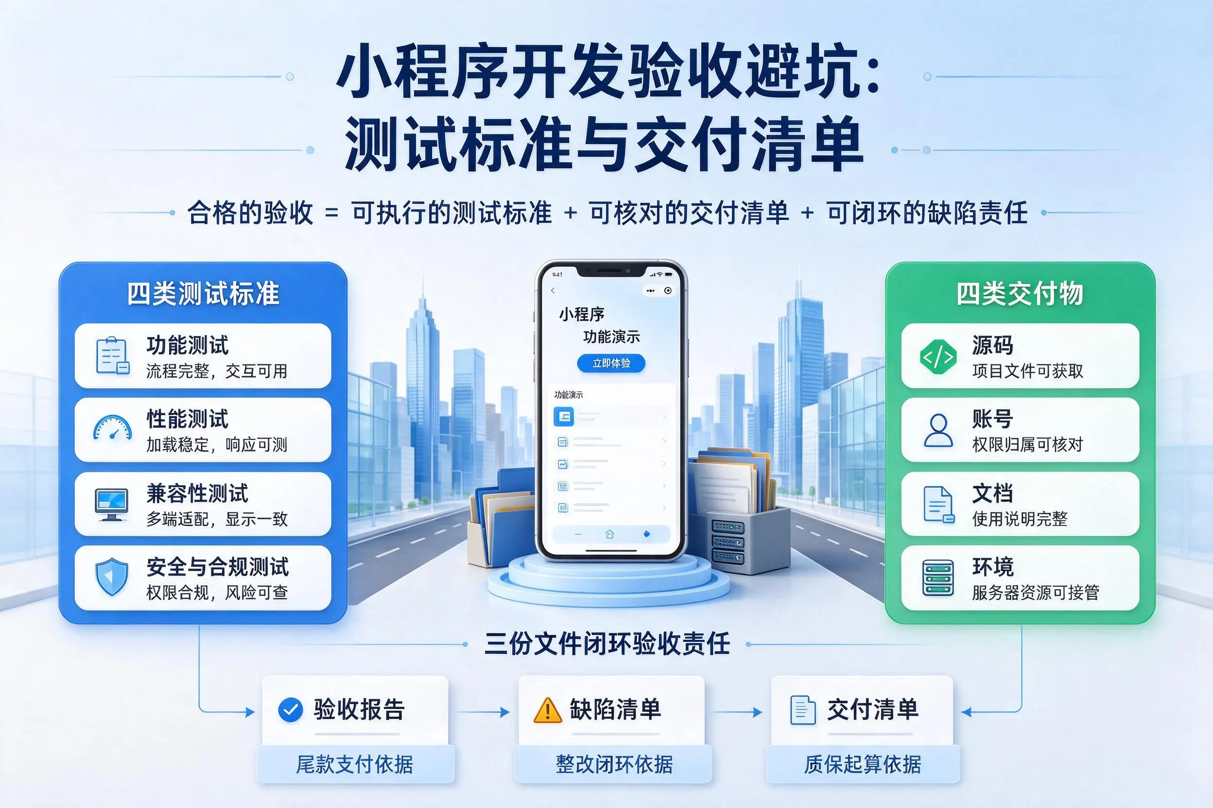 泰安小程序开发验收避坑：测试标准与交付清单