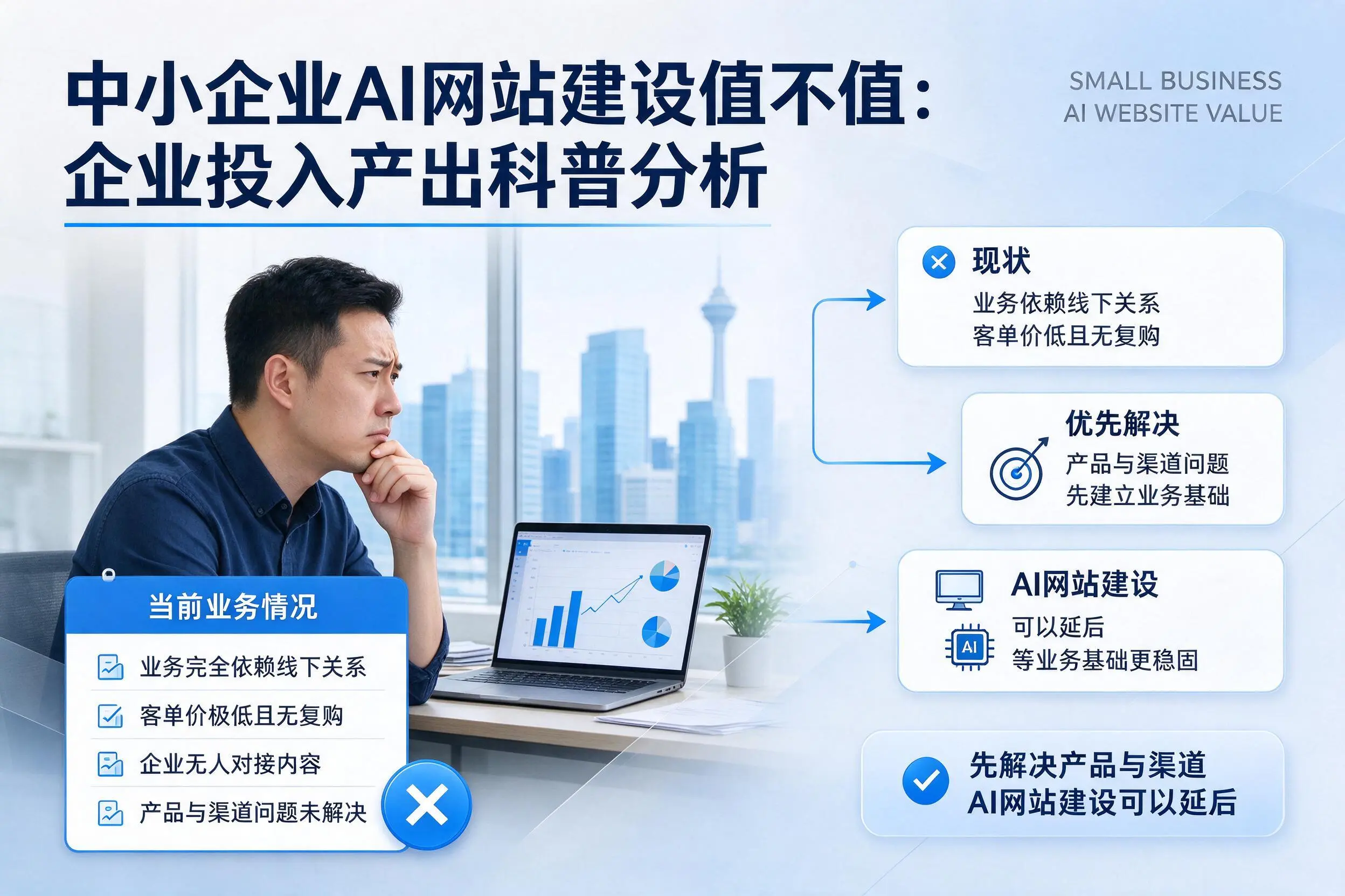 中小企业AI网站建设值不值:泰安企业投入产出科普分析