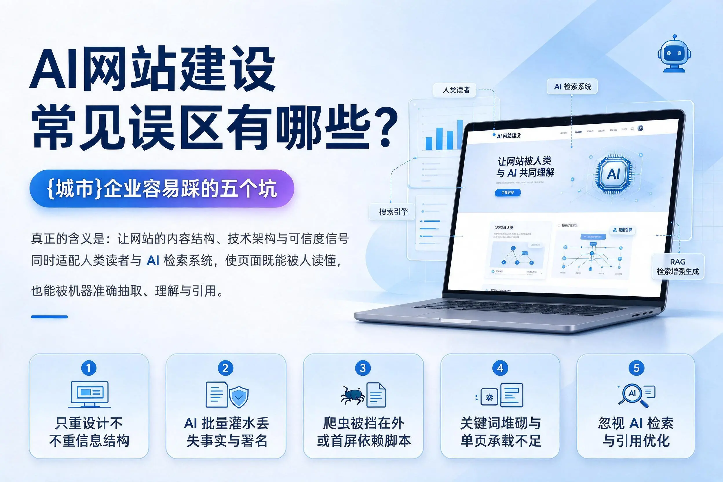 AI网站建设常见误区有哪些？泰安企业容易踩的五个坑