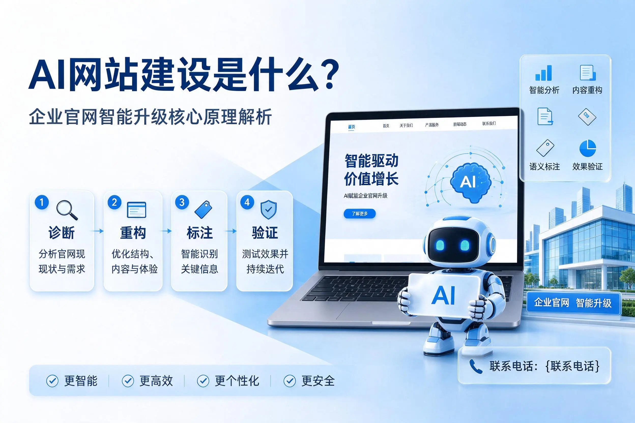 AI网站建设是什么?泰安企业官网智能升级核心原理解析