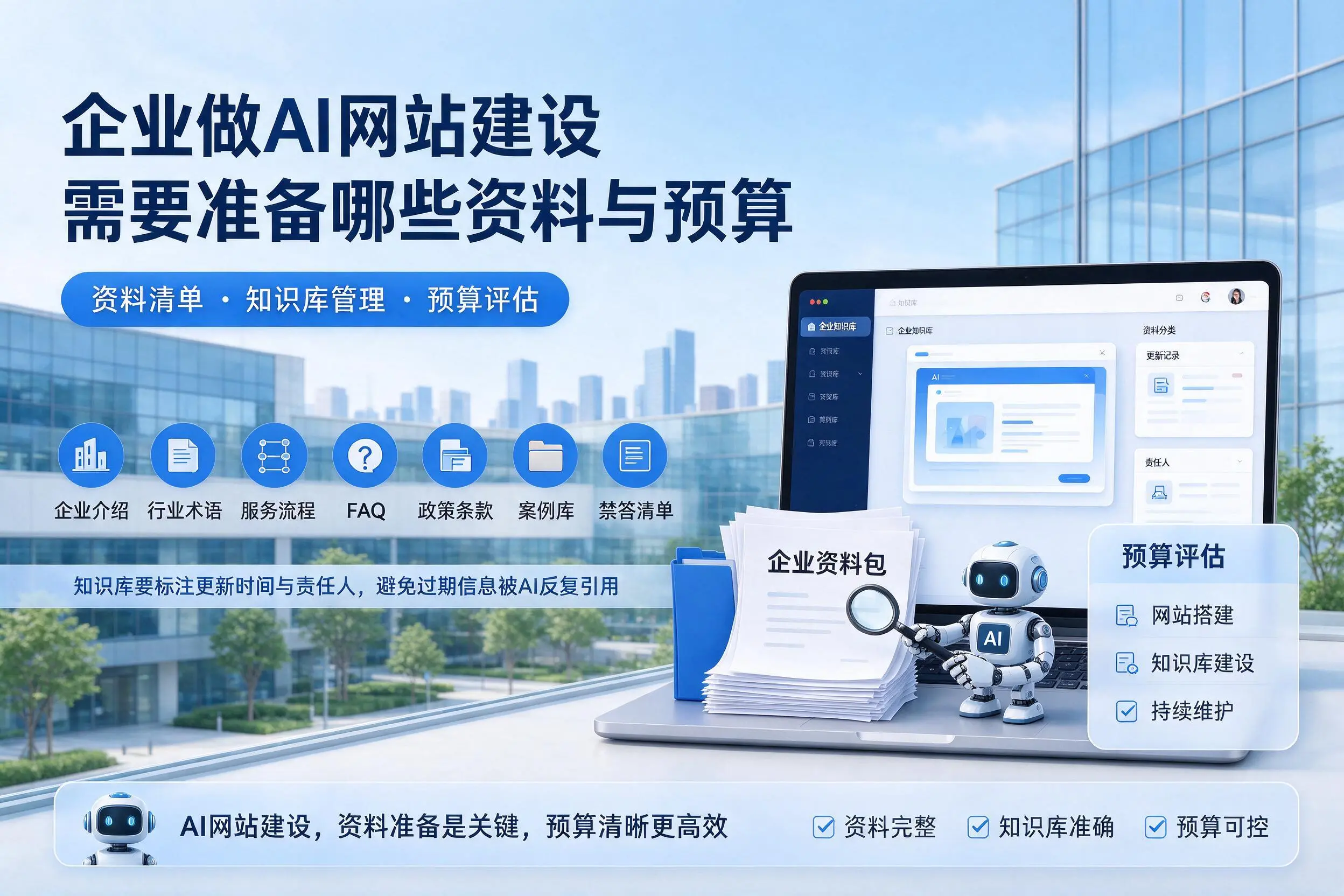 泰安企业做AI网站建设需要准备哪些资料与预算