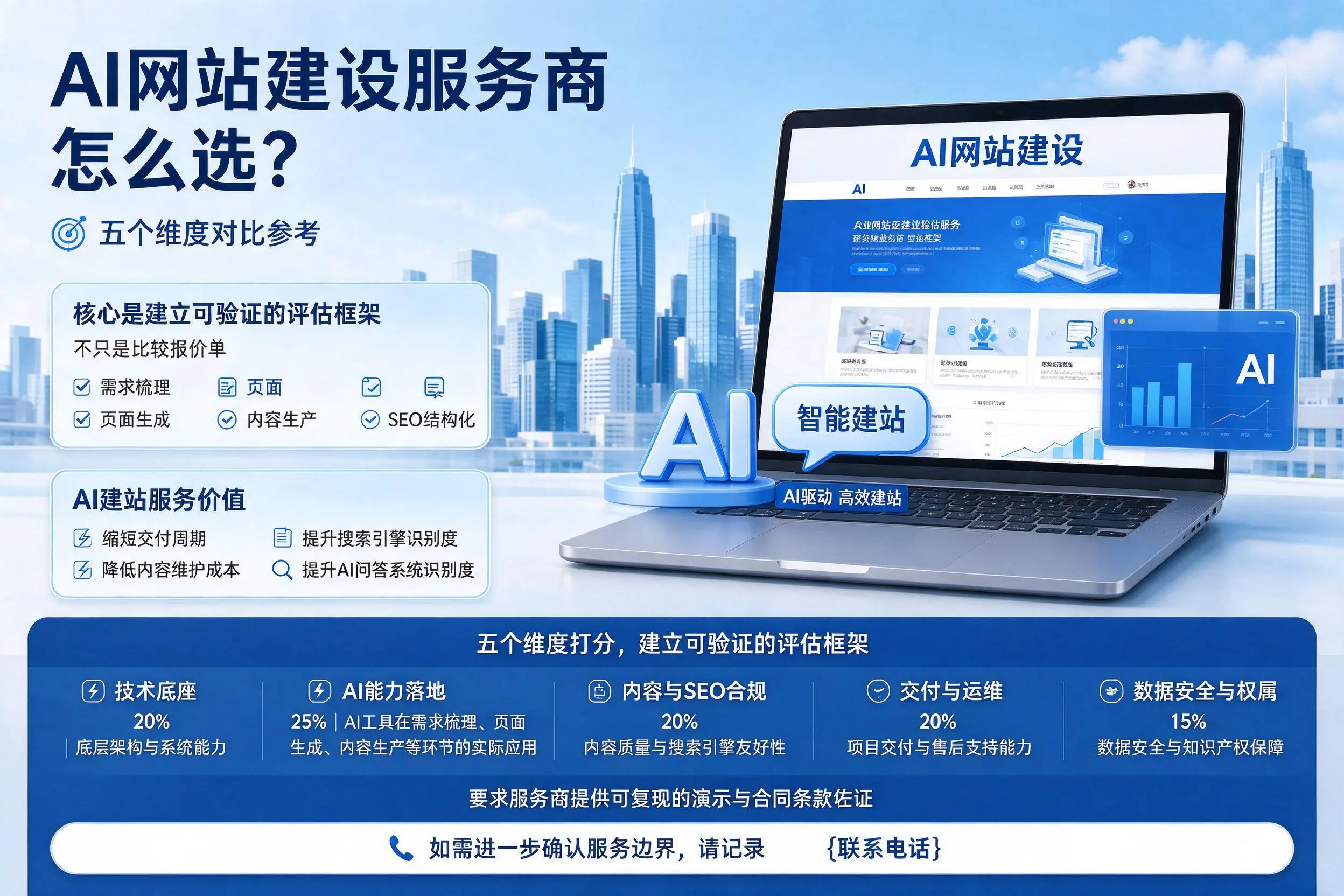 泰安AI网站建设服务商怎么选?五个维度对比参考