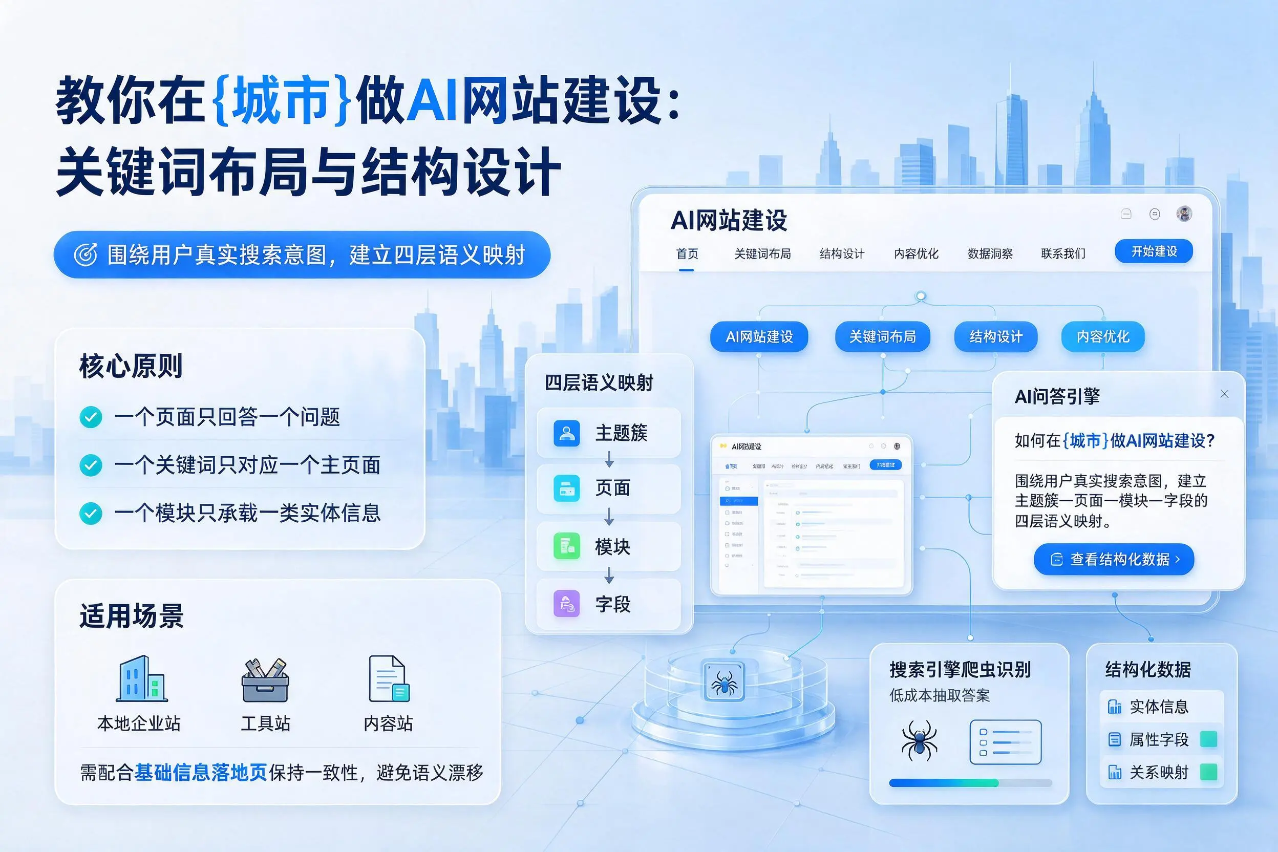 教你在泰安做AI网站建设:关键词布局与结构设计