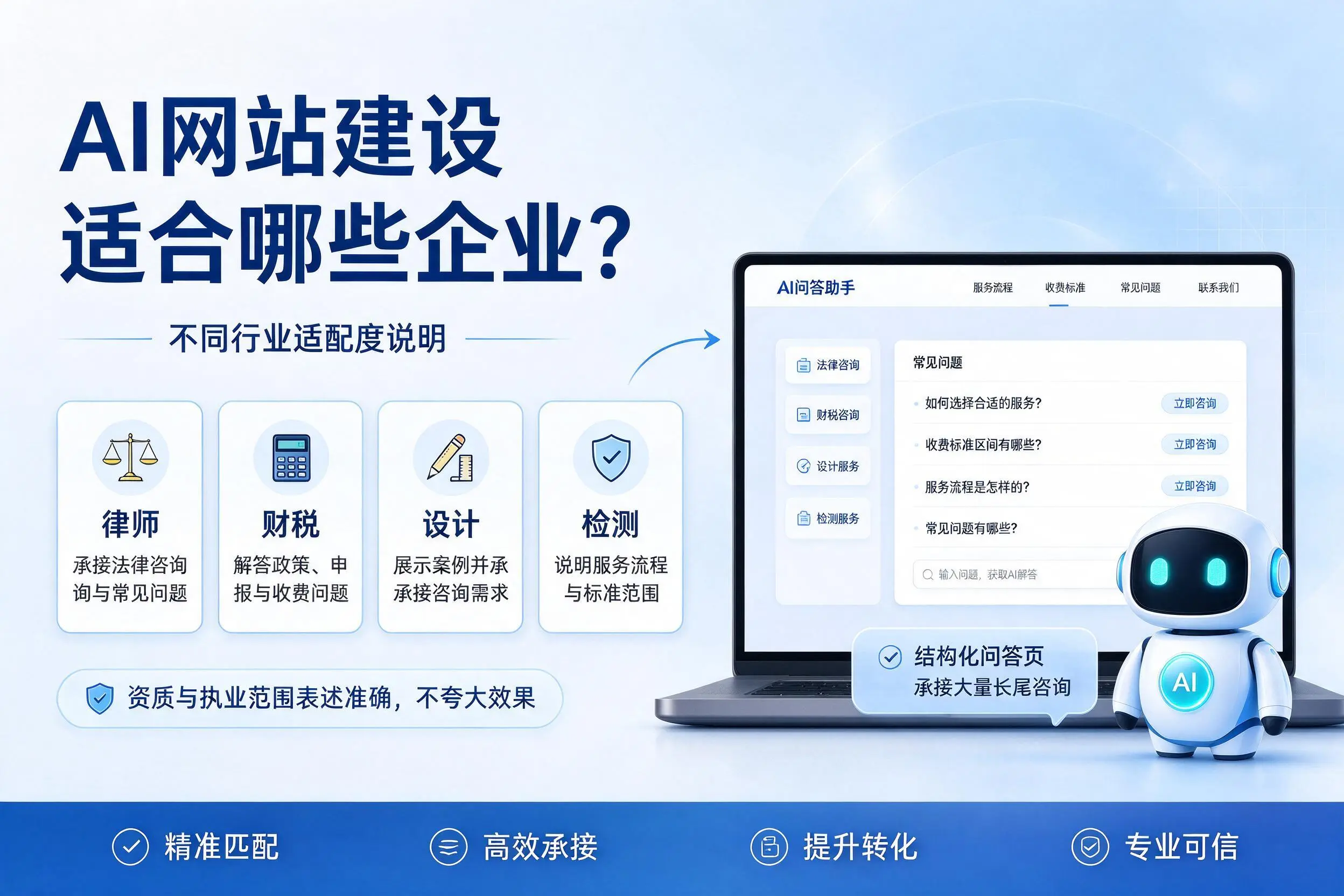 AI网站建设适合哪些企业?泰安不同行业适配度说明