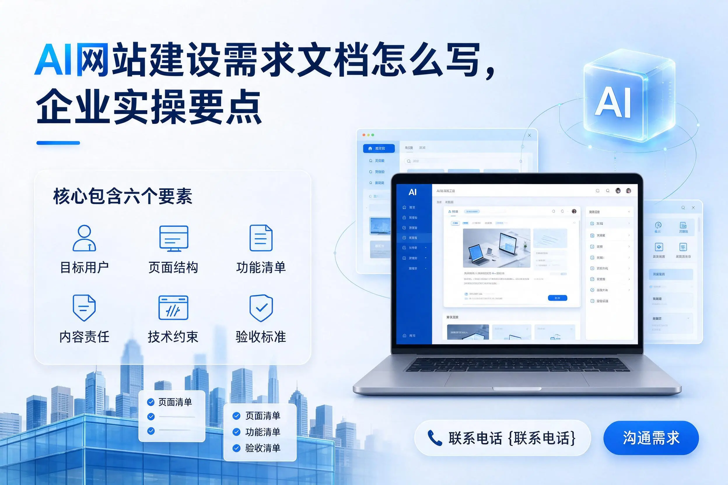 AI网站建设需求文档怎么写，泰安企业实操要点